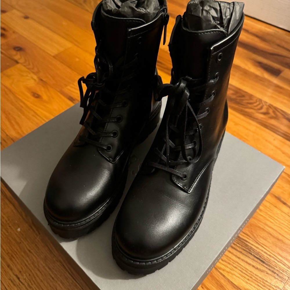 Thursday Boot Company Black Combat Boots Size 8 Brand New Unworn